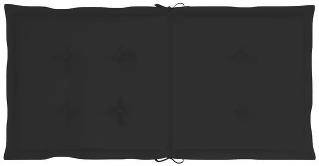 Alt view image 12 of 17 - vidaXL 6x Garden Chair Cushions Black 39.4" Outdoor Patio Lounge Seating Pad