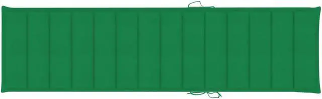 Alt view image 11 of 17 - vidaXL Sun Lounger Cushion Green 78.7" Fabric Outdoor Patio Lounge Seating Pad