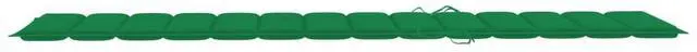 Alt view image 13 of 17 - vidaXL Sun Lounger Cushion Green 78.7" Fabric Outdoor Patio Lounge Seating Pad