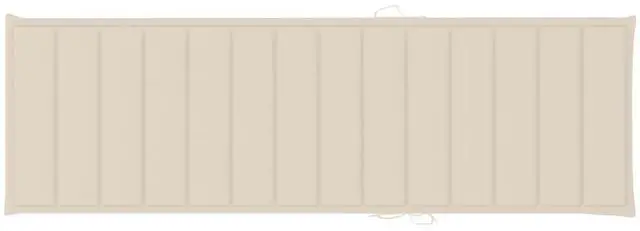 Alt view image 13 of 17 - vidaXL Patio Cushion Outdoor Sun Lounger Chair Cushion Cream Oxford Fabric