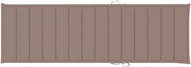 Alt view image 10 of 19 - vidaXL Patio Cushion Outdoor Sun Lounger Chair Cushion Taupe Oxford Fabric