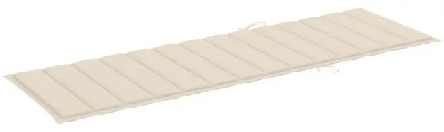 Alt view image 12 of 17 - vidaXL Patio Cushion Outdoor Sun Lounger Chair Cushion Cream Oxford Fabric