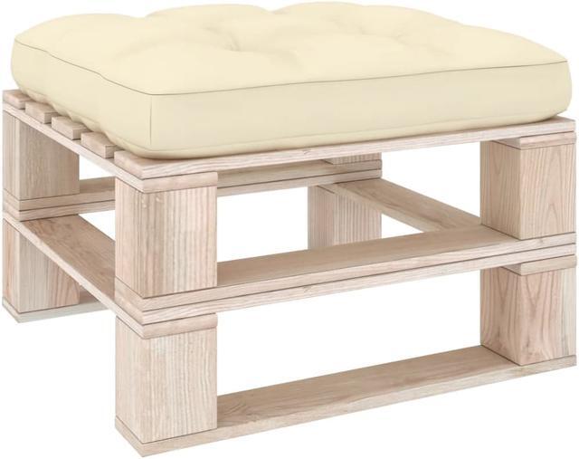 Alt view image 10 of 16 - vidaXL Chair Cushion Outdoor Patio Pallet Seat Cushion Sofa Pad Cream Fabric