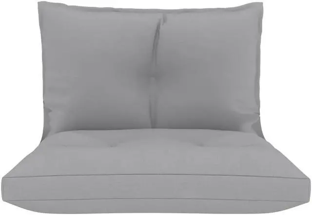 Alt view image 13 of 17 - vidaXL Chair Cushion 2 Pcs Outdoor Pallet Seat Cushion Sofa Pad Gray Fabric