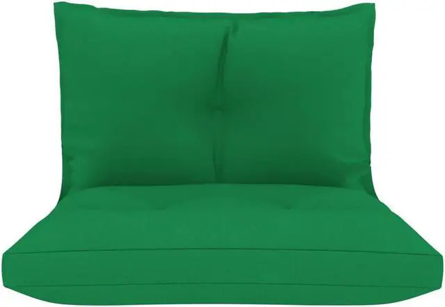 Alt view image 11 of 13 - vidaXL Chair Cushion 2 Pcs Outdoor Pallet Seat Cushion Sofa Pad Green Fabric