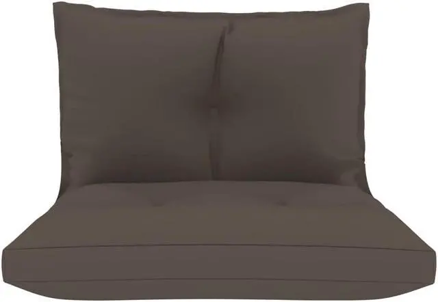 Alt view image 14 of 16 - vidaXL Chair Cushion 2 Pcs Outdoor Pallet Seat Cushion Sofa Pad Taupe Fabric