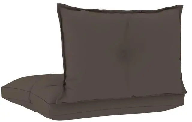 Alt view image 15 of 16 - vidaXL Chair Cushion 2 Pcs Outdoor Pallet Seat Cushion Sofa Pad Taupe Fabric