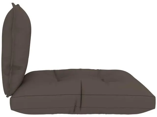 Alt view image 16 of 16 - vidaXL Chair Cushion 2 Pcs Outdoor Pallet Seat Cushion Sofa Pad Taupe Fabric