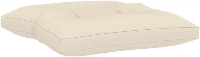Alt view image 2 of 12 - vidaXL Chair Cushion Outdoor Patio Pallet Cushion Seat Pad Pillow Cream Fabric