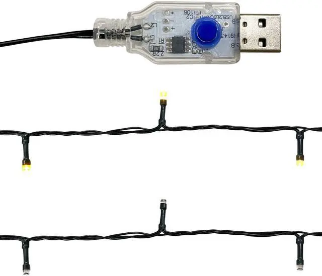 Alt view image 7 of 13 - vidaXL Christmas Garland Decoration Artificial Garland with LED Lights Gold