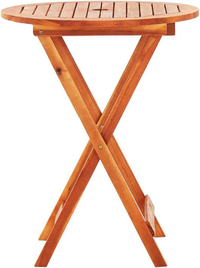 Alt view image 10 of 13 - vidaXL Outdoor Dining Table Folding Garden Patio Table Solid Eucalyptus Wood