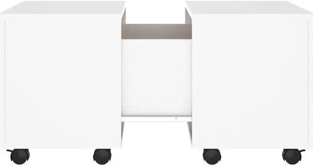 Alt view image 6 of 13 - vidaXL Coffee Table End Table Living Room Sofa Table White Engineered Wood