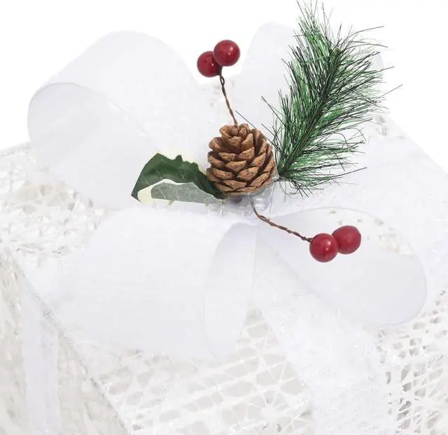 Alt view image 11 of 17 - vidaXL Reindeer Christmas Decoration LEDs Pre-Lit Christmas Lighting Cold White