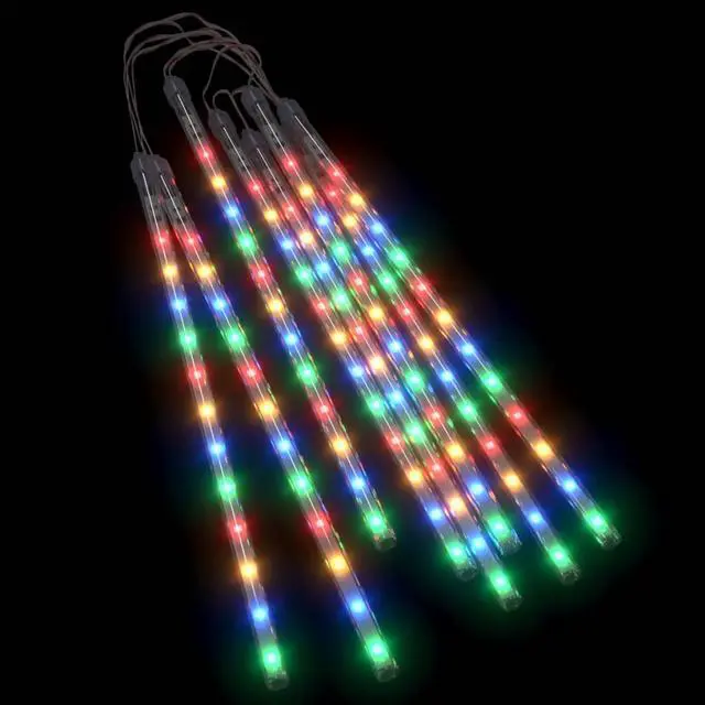 Alt view image 9 of 14 - vidaXL Solar Fairy Lights 2 Pcs Christmas LED String Lights for Party Blue