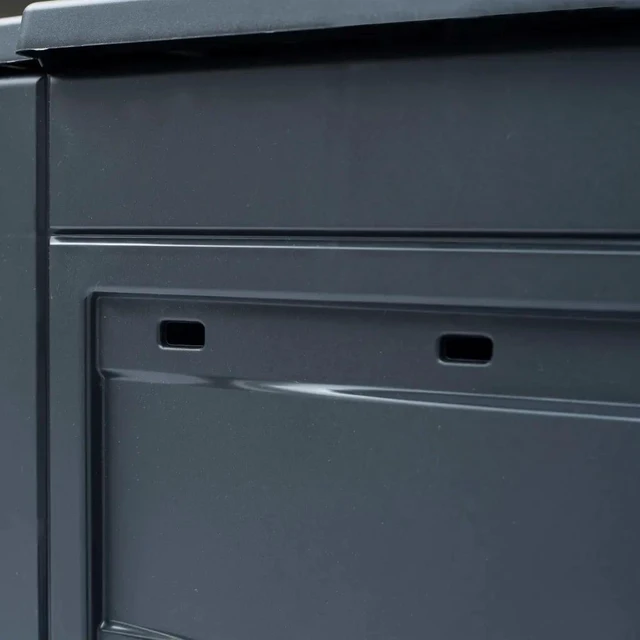 Alt view image 10 of 12 - vidaXL Garden Composters 2 pcs Gray 23.6"x23.6"x28.7" 137.4 gal