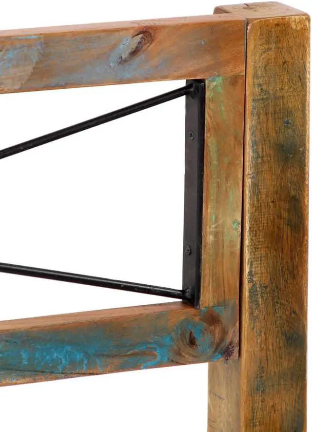 Alt view image 5 of 7 - vidaXL Bed Frame Platform Bed with headboard Solid Reclaimed Wood 70.9"x78.7"