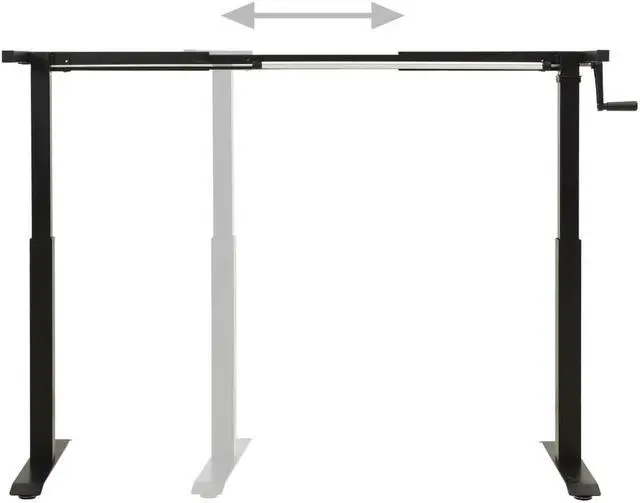 Alt view image 4 of 12 - vidaXL Standing Desk Frame Adjustable Legs Computer Desk Base for Home Office