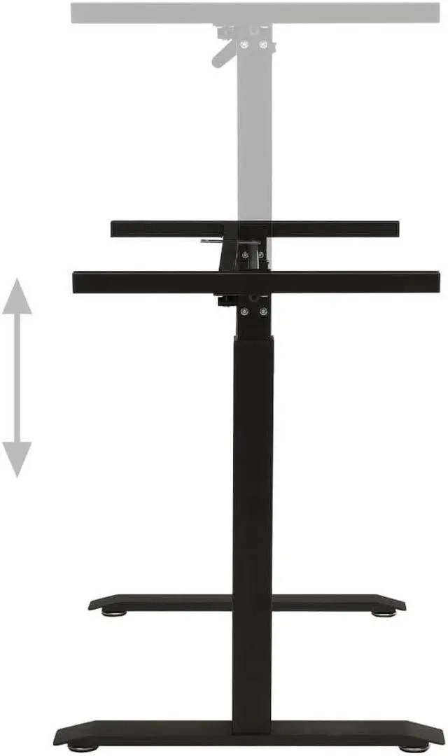 Alt view image 6 of 12 - vidaXL Standing Desk Frame Adjustable Legs Computer Desk Base for Home Office
