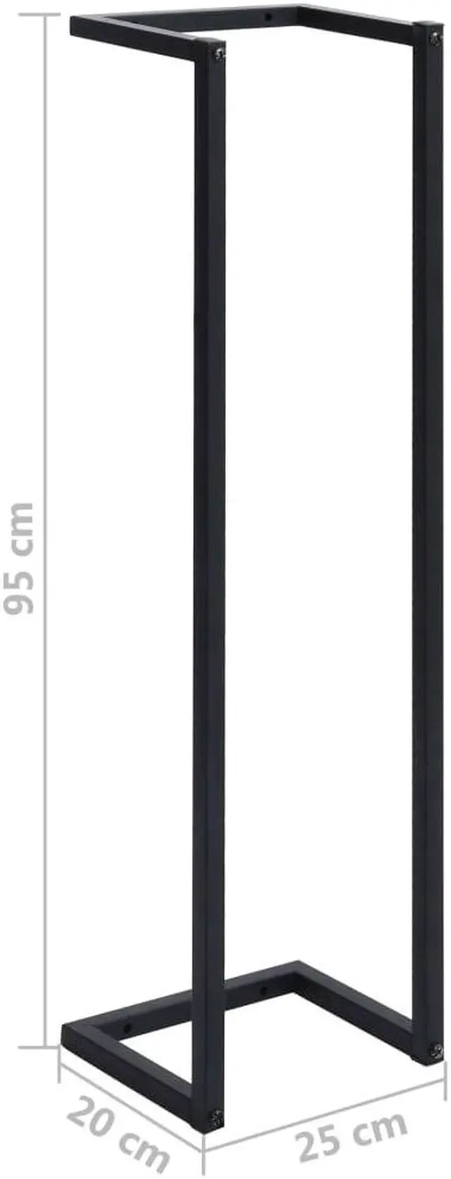 Alt view image 7 of 14 - vidaXL Towel Rack Wall Mounted Bath Towel Storage for Bathroom Black Iron