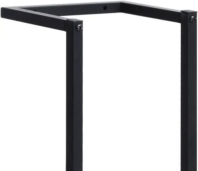 Alt view image 6 of 14 - vidaXL Towel Rack Wall Mounted Bath Towel Storage for Bathroom Black Iron