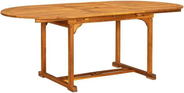 Alt view image 7 of 7 - vidaXL Patio Dining Set 7 Piece Dining Table for Balcony Solid Wood Acacia