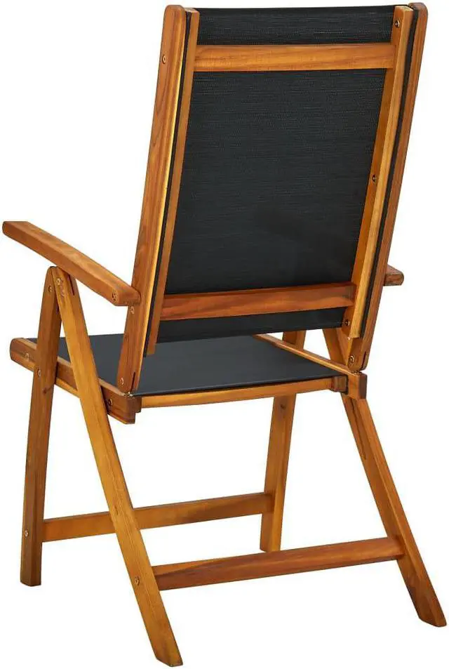 Alt view image 5 of 7 - vidaXL Patio Dining Set 7 Piece Dining Table for Balcony Solid Wood Acacia