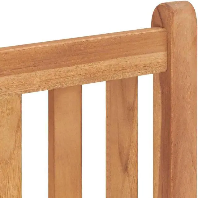 Alt view image 4 of 7 - vidaXL Solid Teak Wood Patio Dining Set 3 Piece Garden Dinner Table Chair