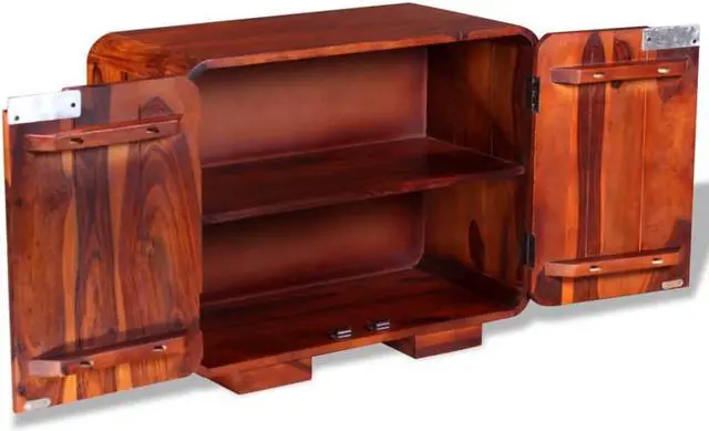 Alt view image 2 of 16 - vidaXL Solid Sheesham Wood Sideboard Home Hallway Low Board Side High Cabinet