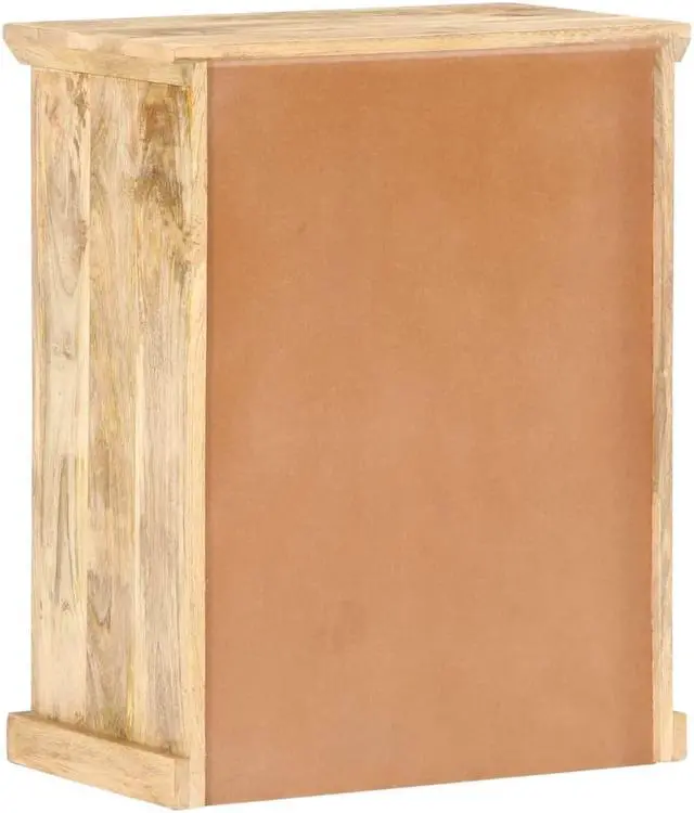 Alt view image 4 of 17 - vidaXL Sideboard Buffet Cabinet Console Table with Steel Doors Solid Wood Mango