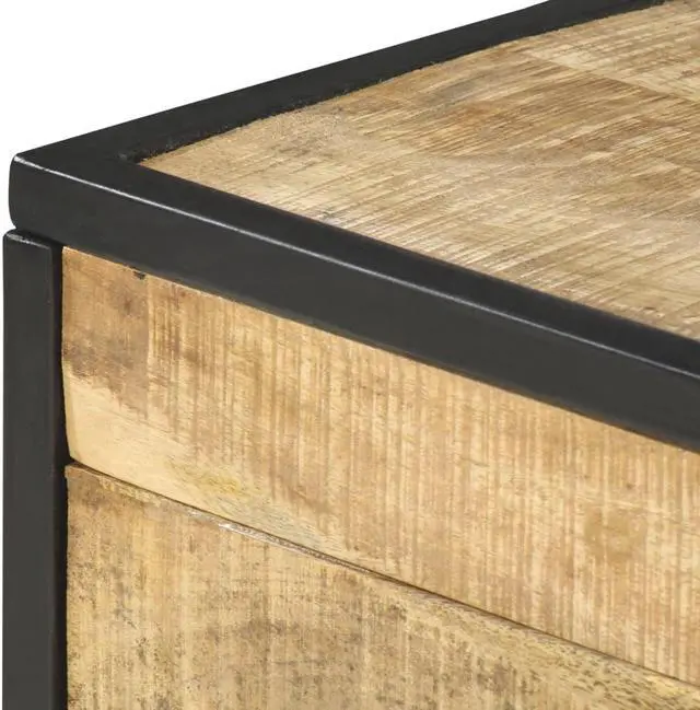 Alt view image 4 of 17 - vidaXL Coffee Table End Table Accent Side Table Solid Wood Mango 27.6 Inch