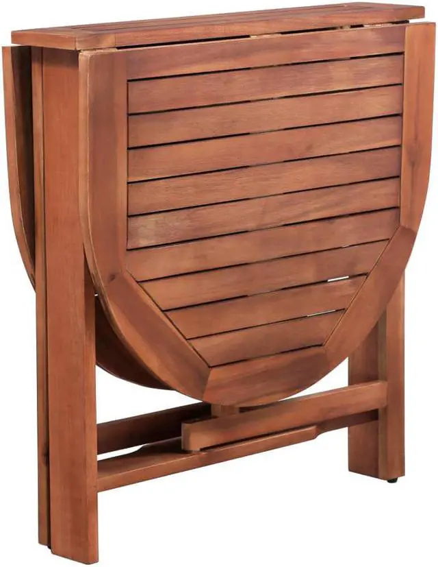 Alt view image 2 of 16 - vidaXL Solid Acacia Wood Patio Table 47.2" Garden Dining Kitchen Outdoor Desk