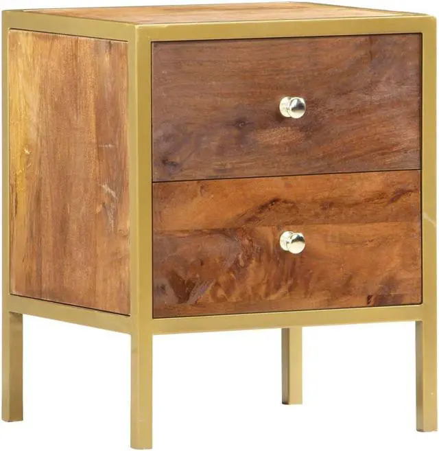 Main image of vidaXL Cabinet Drawer Dresser Side End Table for Bedroom Solid Wood Mango