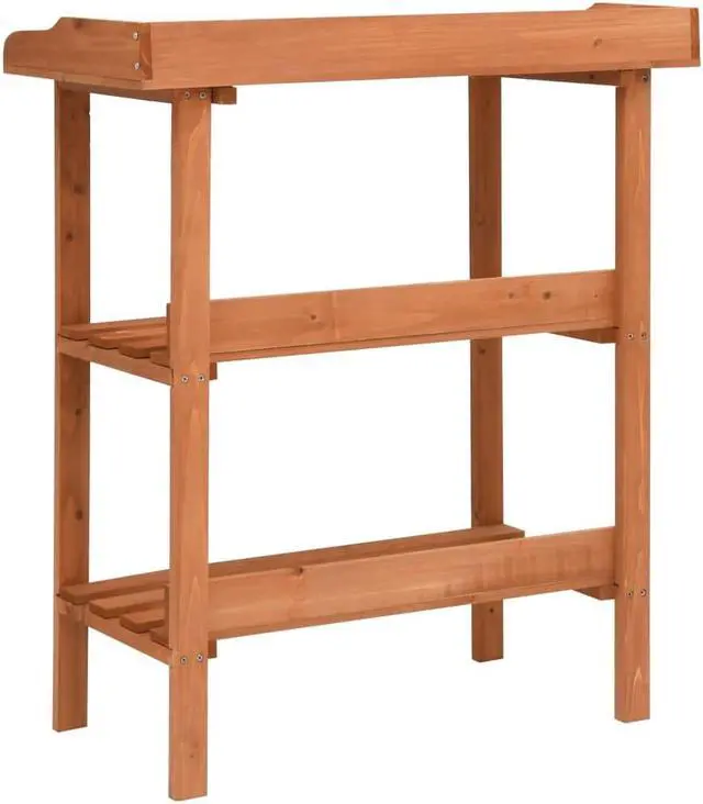 Alt view image 3 of 15 - vidaXL 3-Tier Plant Rack Stand Shelves Flower Pot Stand for Indoor and Outdoor