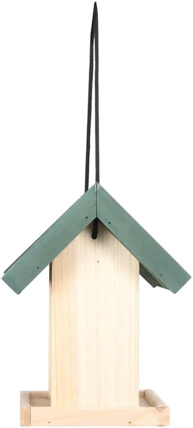 Alt view image 4 of 17 - vidaXL Bird Feeder 4 Pcs Wooden Garden Bird Feeder with Stand Solid Wood Fir