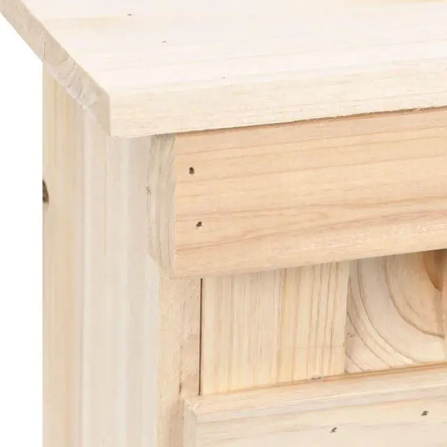 Alt view image 4 of 15 - vidaXL Sparrow House Nest Box with 5 Rooms for Outdoor Garden Solid Wood Fir