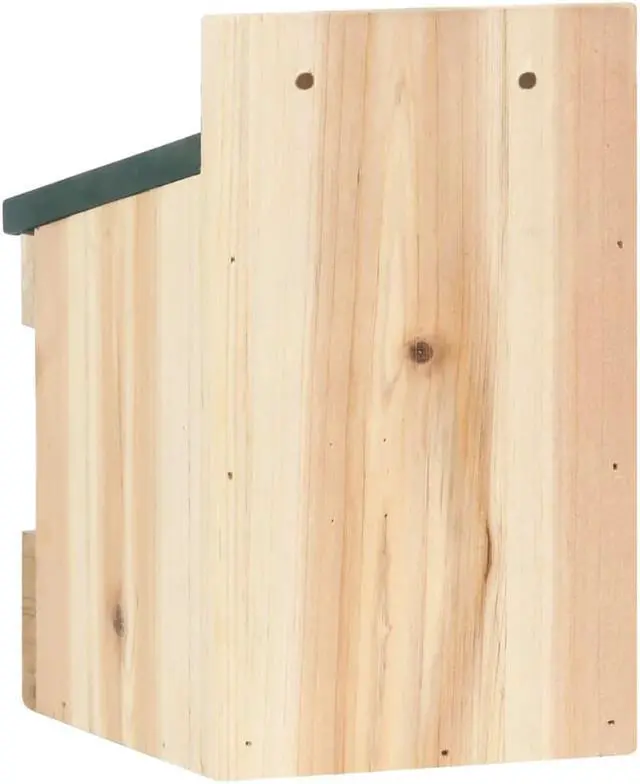 Alt view image 3 of 15 - vidaXL 4x Firwood Bird Houses 4.7"x6.3"x7.9" Bird Nesting Box Cage Aviary