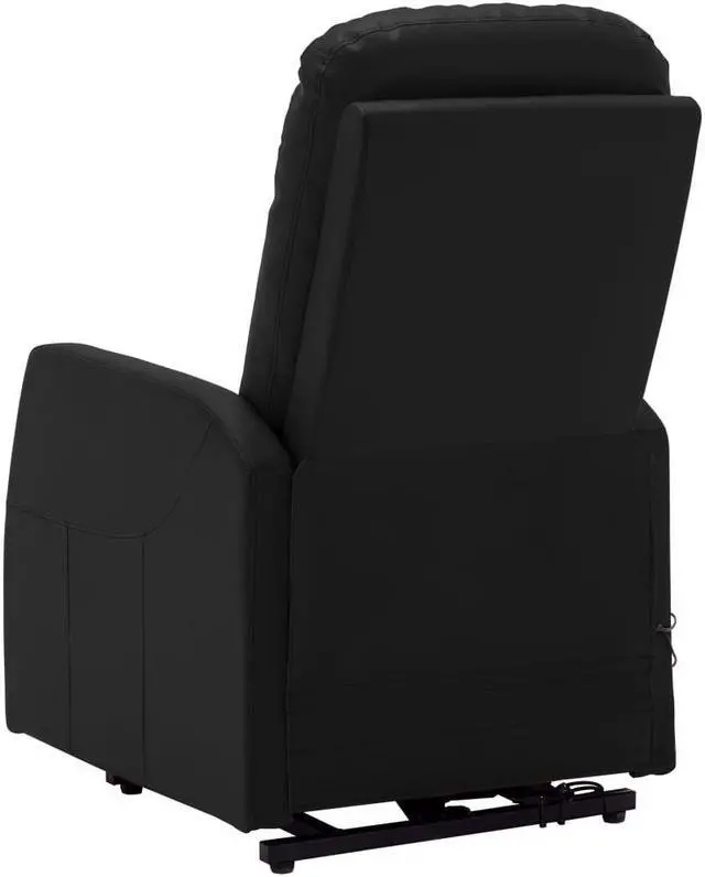 Alt view image 4 of 7 - vidaXL Power Lift Massage Recliner Push Chair for Elderly Black Faux Leather
