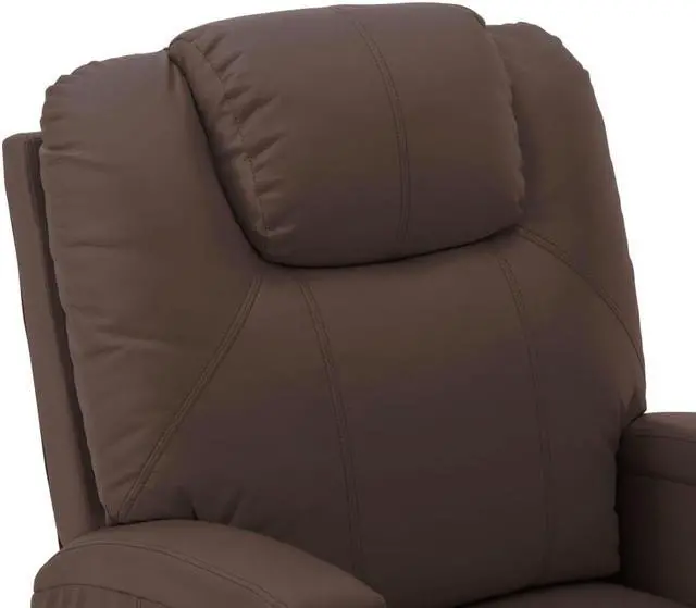 Alt view image 5 of 7 - vidaXL Massage Recliner Chair Electric Reclining Chair for Elderly Cream Fabric