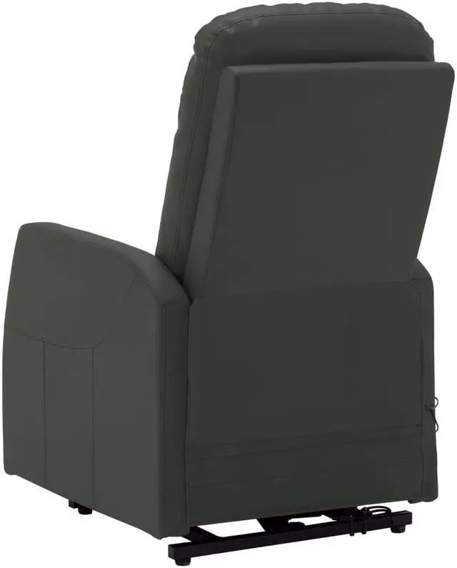 Alt view image 4 of 7 - vidaXL Stand-up Massage Recliner Anthracite Faux Leather Massage TV Chair