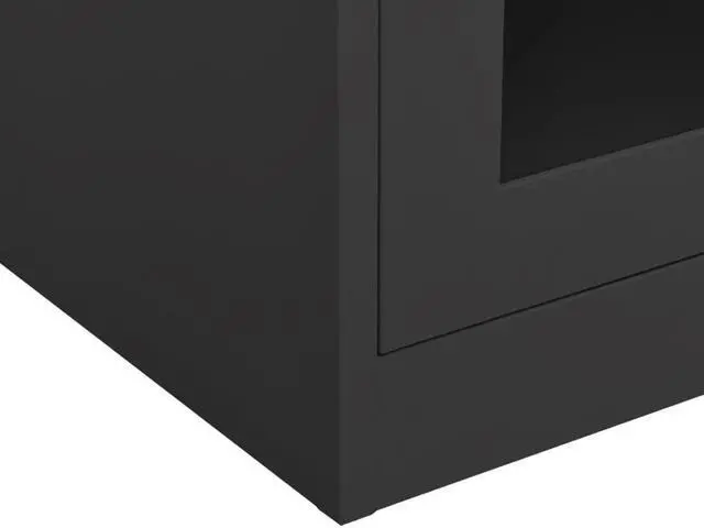 Alt view image 6 of 17 - vidaXL Office Cabinet Storage Cabinet Home Display Cabinet Anthracite Steel