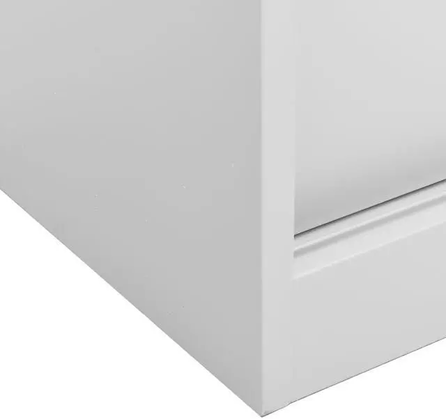 Alt view image 5 of 17 - vidaXL Filing Cabinet Storage File Cabinet with Sliding Door Light Gray Steel