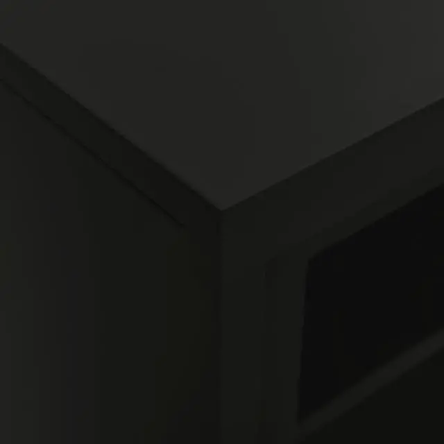 Alt view image 5 of 17 - vidaXL Sliding Door Cabinet Black 35.4" Steel Storage Side Cabinet Furniture