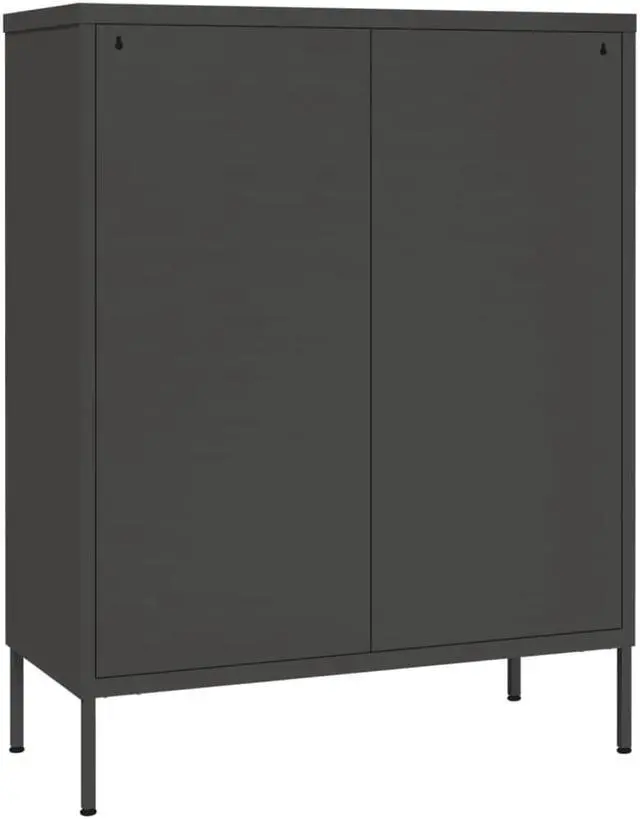 Alt view image 5 of 17 - vidaXL Drawer Cabinet File Cabinet Freestanding Storage Cabinet Black Steel