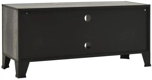 Alt view image 5 of 18 - vidaXL TV Stand TV Console Sideboard Media Unit Cupboard Gray Metal and MDF