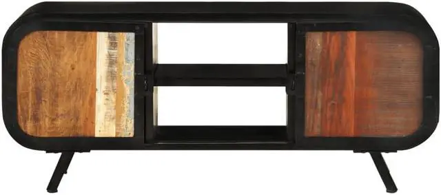 Alt view image 2 of 13 - vidaXL TV Stand TV Console Sideboard TV Unit Media Unit Solid Reclaimed Wood