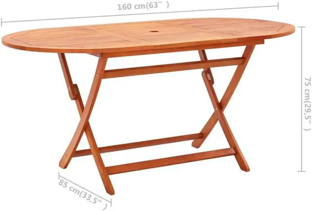 Alt view image 4 of 7 - vidaXL Patio Dining Set Table Chair 7 Piece Black Eucalyptus Wood&Textilene