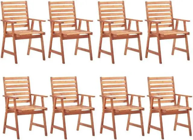 Alt view image 2 of 11 - vidaXL Patio Lounge Chair Outdoor Chaise Lounge with Table Solid Acacia Wood