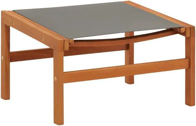 Alt view image 5 of 16 - vidaXL Patio Chair Lounge Chair with Footrest Solid Wood Eucalyptus&Textilene