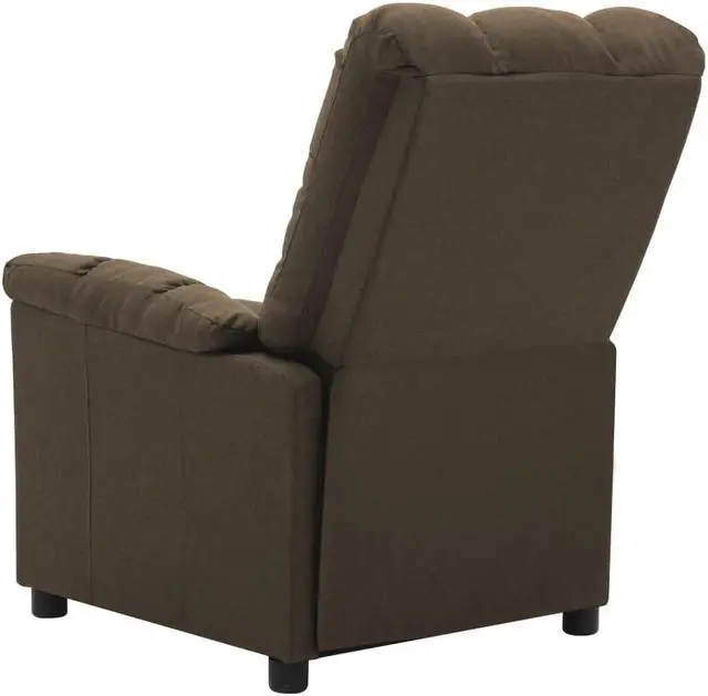 Alt view image 5 of 17 - vidaXL Recliner Leisure Lounge Adjustable Chair for Home Theater Brown Fabric