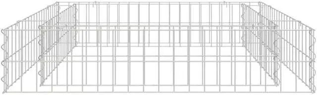 Alt view image 12 of 16 - vidaXL Gabion Raised Bed Galvanized Steel 315"x39.4"x7.9"
